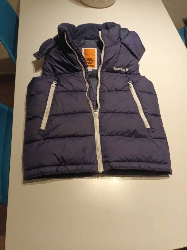 Chaleco Timberland Azul con Capucha