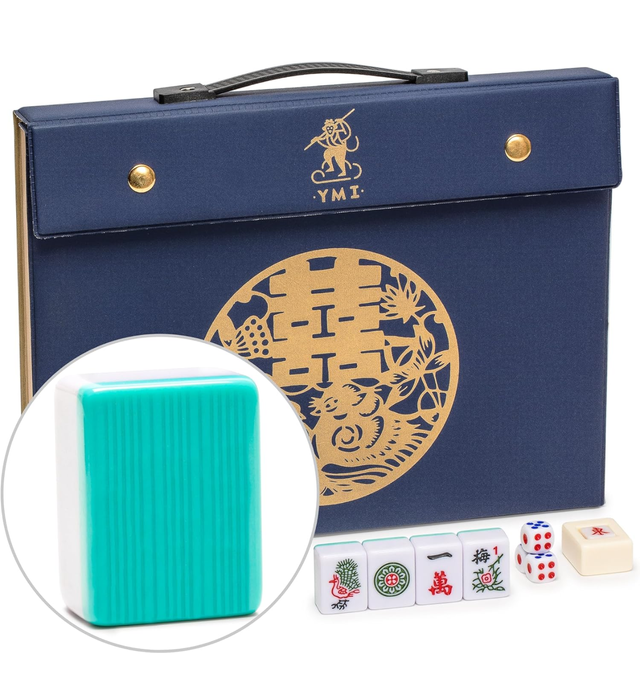 Juego Mahjong Chino 146 Fichas Estuche Vinilo