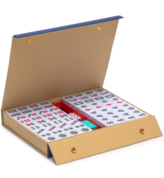 Juego Mahjong Chino 146 Fichas Estuche Vinilo