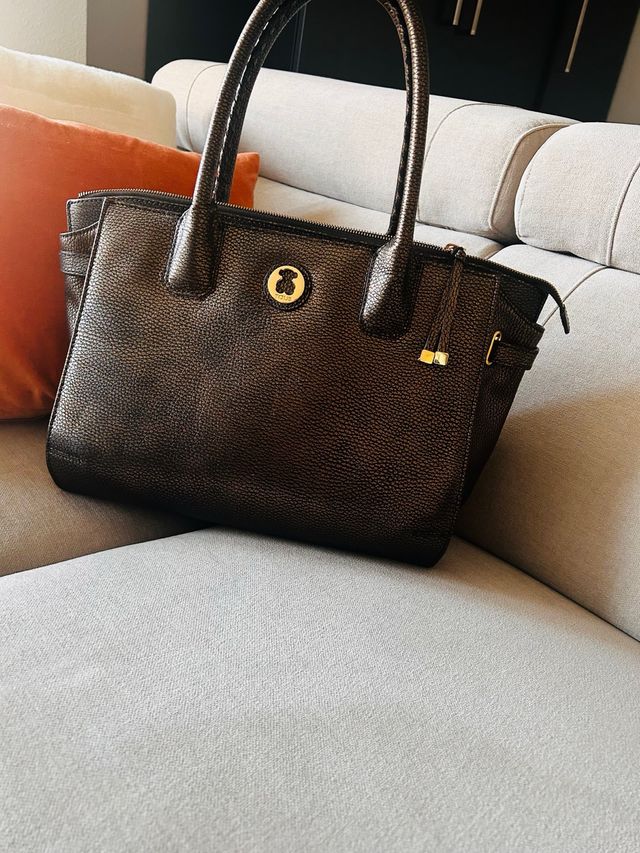 Bolso Tous Marrón y Dorado