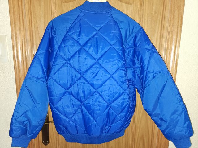 Cazadora de trabajo azul