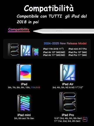 Penna Stylus Ricaricabile per iPad