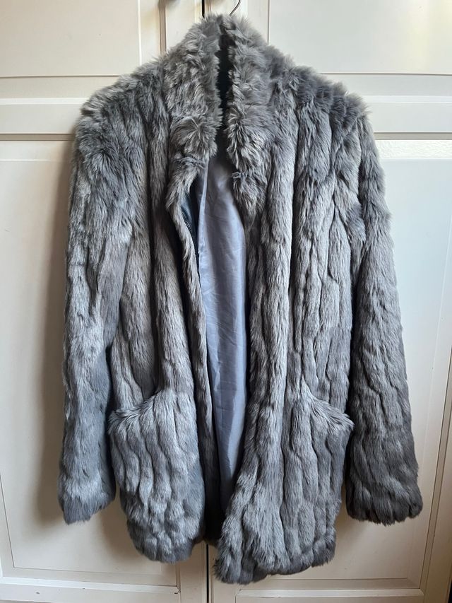 Chaqueta de pelo Only gris talla única