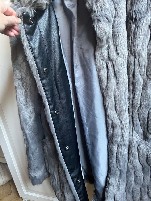 Chaqueta de pelo Only gris talla única