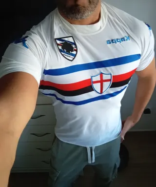 Camiseta Original Sampdoria Kappa 2014 Visitante