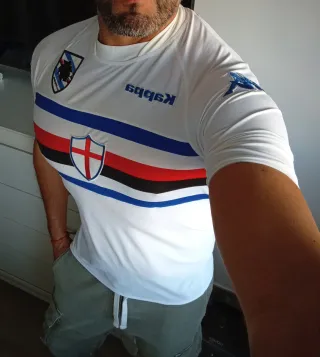 Camiseta Original Sampdoria Kappa 2014 Visitante