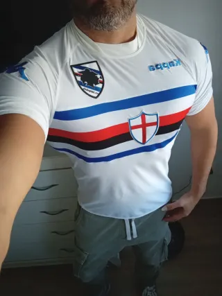 Camiseta Original Sampdoria Kappa 2014 Visitante