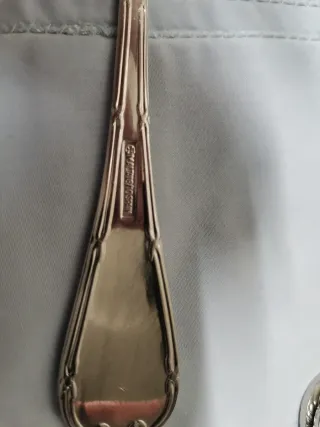 Lote cubiertos Dalia metal plateado