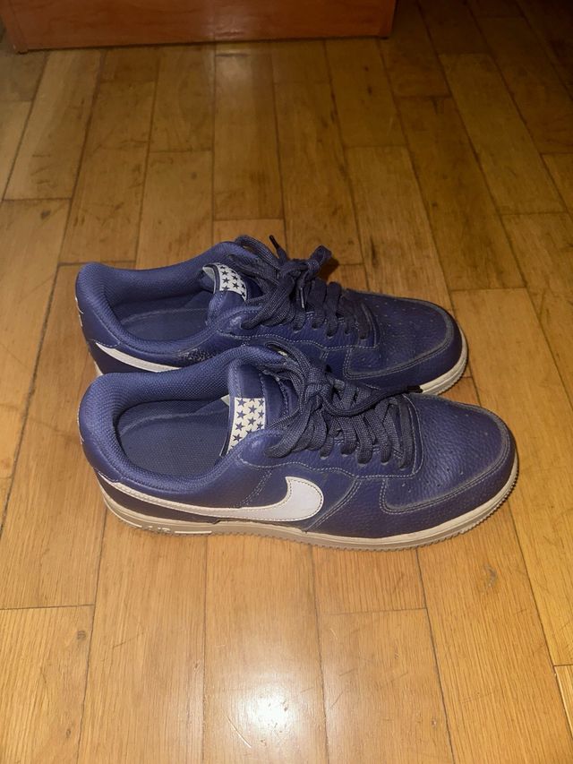 Zapatillas Nike Air Force Azul y Blanco