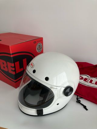 Casco de moto BELL Bullitt Blanco Retro talla S