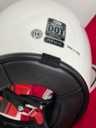 Casco de moto BELL Bullitt Blanco Retro talla S