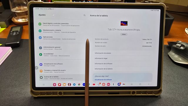 Samsung Galaxy Tab S7+ 12,4 pulgadas