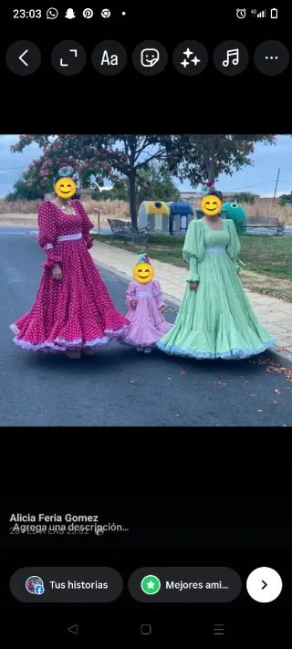 Trajes de flamenca para niña y mujer 36-38