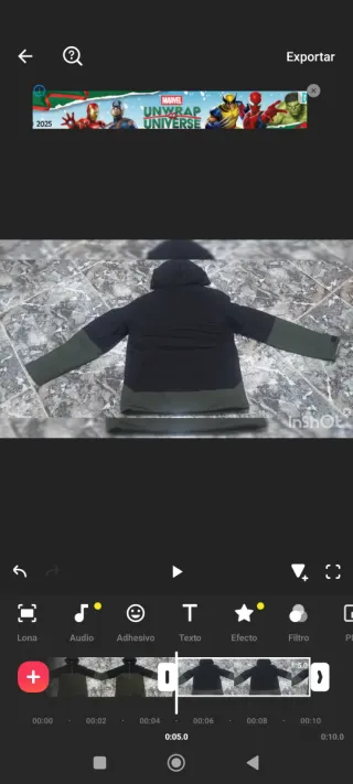 Cazadora Jack&Jones Negra y Verde Talla XS. Nueva