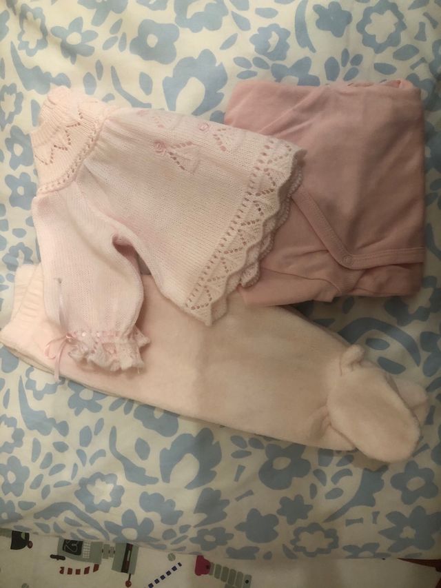 Conjunto Ropa Bebé Niña Rosa Recién Nacida