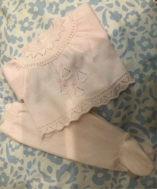 Conjunto Ropa Bebé Niña Rosa Recién Nacida