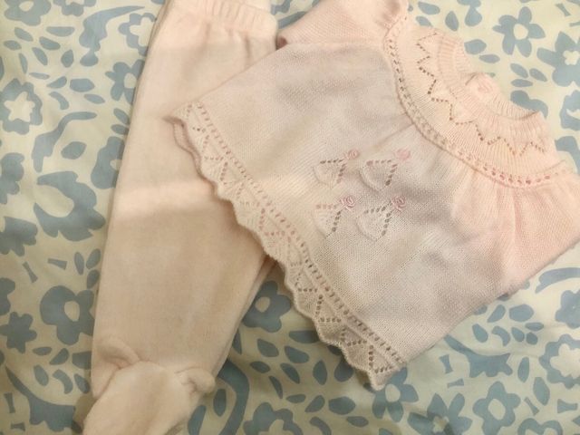 Conjunto Ropa Bebé Niña Rosa Recién Nacida