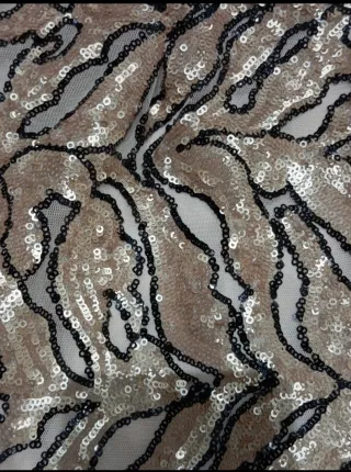 Falda corta lentejuelas fiesta dorada