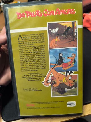VHS Disney Serie Oro: Da Pluto Con Amore