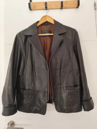 Chaqueta de cuero SIXTH SENSE marrón