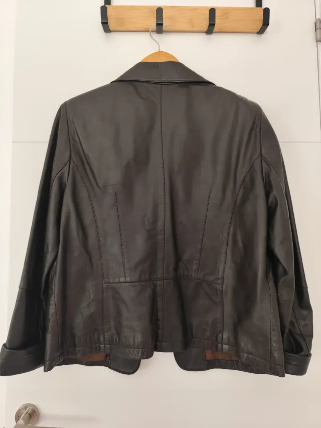 Chaqueta de cuero SIXTH SENSE marrón