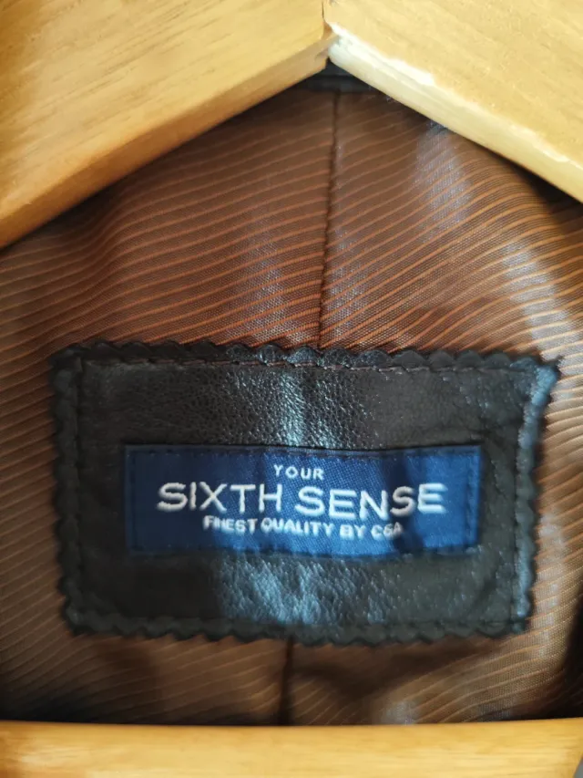 Chaqueta de cuero SIXTH SENSE marrón