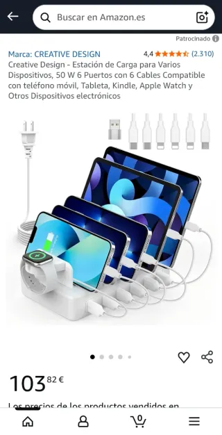 Estación de Carga 6 Puertos