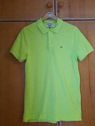 Camiseta Tommy Hilfiger Verde Neón Talla M