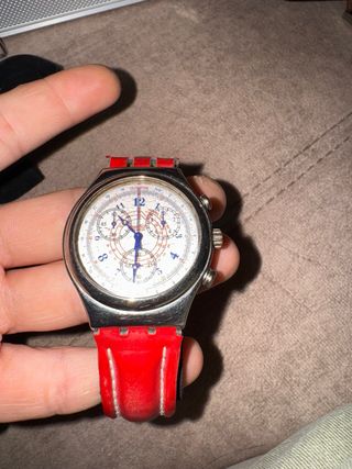 Swatch Irony Chrono Telemeter 1995 Rosso