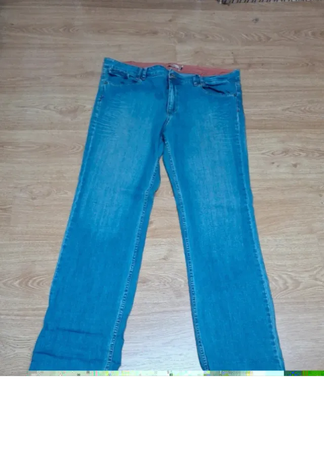 Pantalón vaquero recto azul