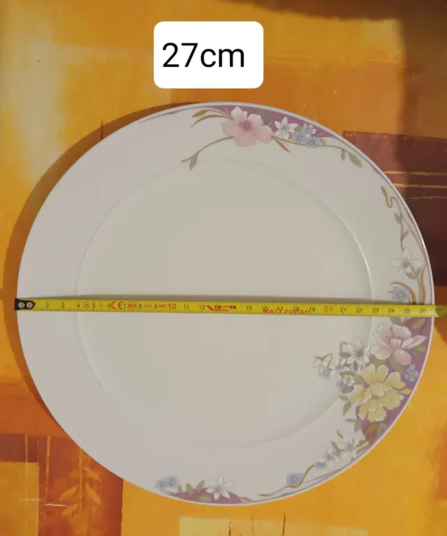 Prato LG Limoges Dourado e Branco