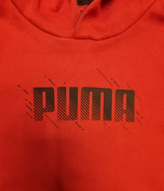 Felpa Puma 7/8 anni rossa