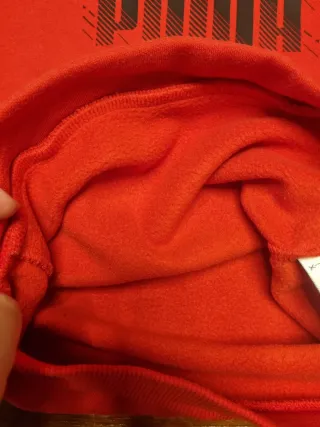 Felpa Puma 7/8 anni rossa
