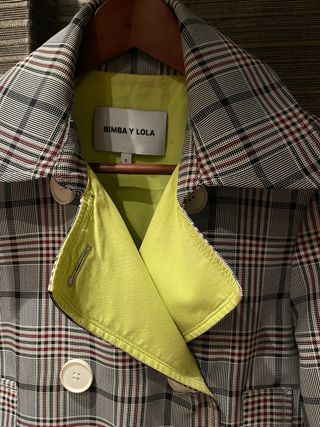 Abrigo Bimba y Lola cuadros