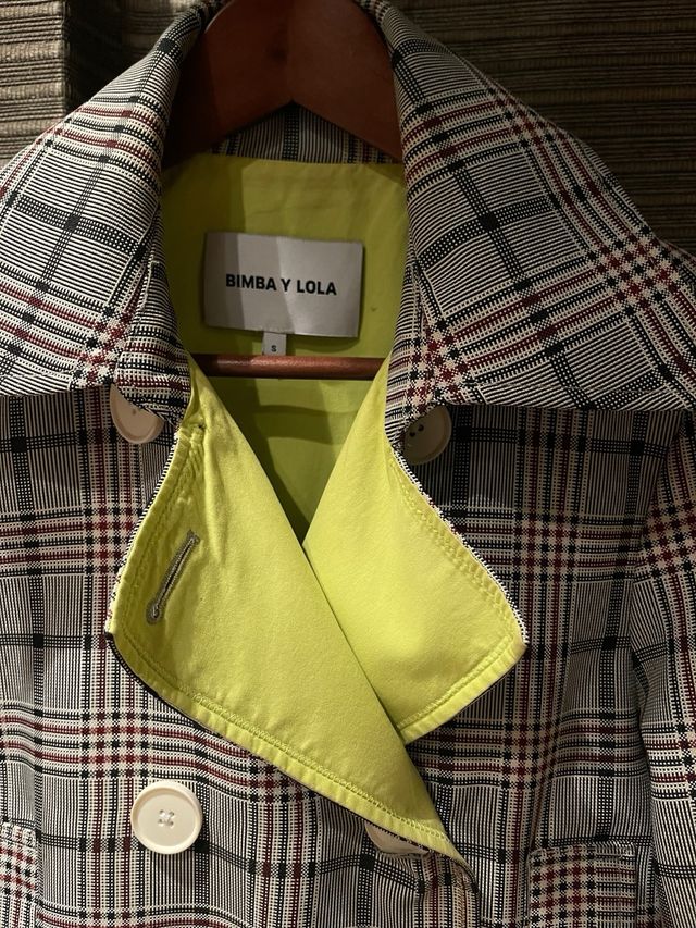 Abrigo Bimba y Lola cuadros