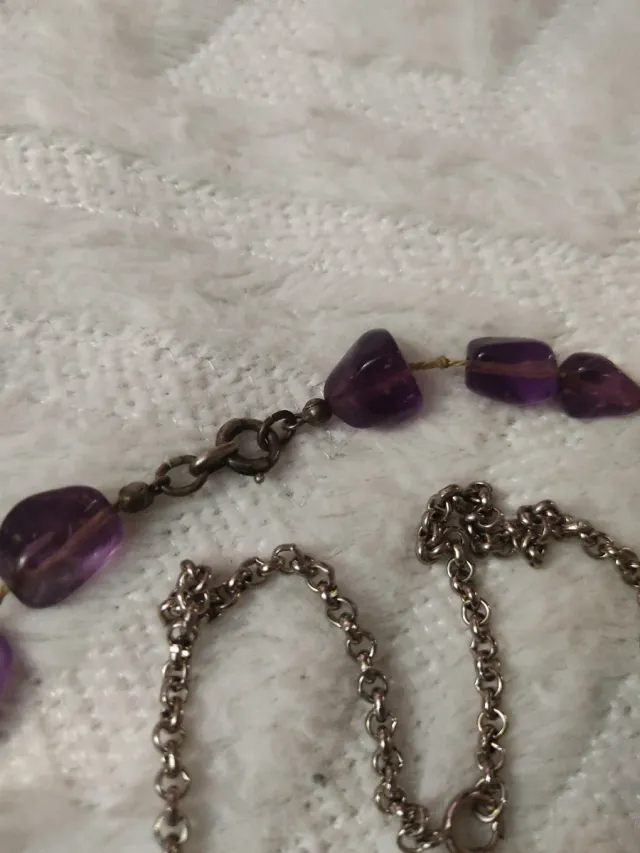 Lote bisutería amatista y granate