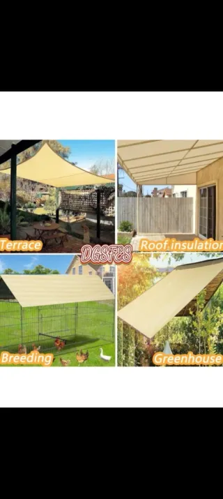 Toldo exterior beige/amarillo