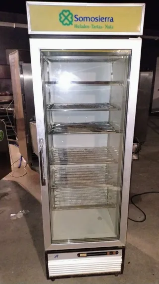 Nevera vertical cristal