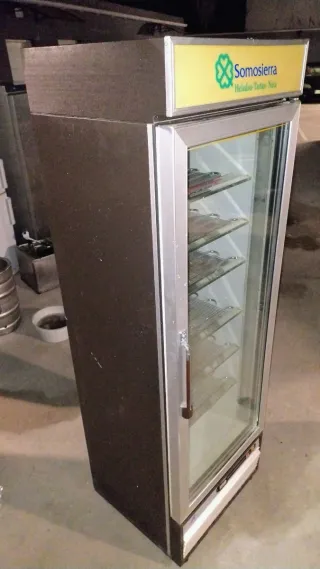 Nevera vertical cristal