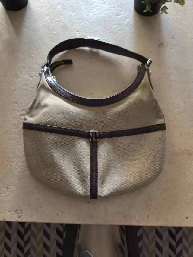 Bolso Gucci Sherry Line Lona Beige