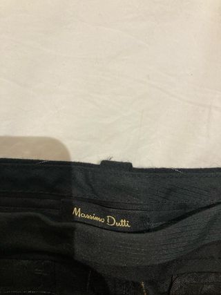 Traje Massimo Dutti Lana Negro