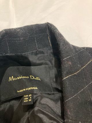Traje Massimo Dutti Lana Negro