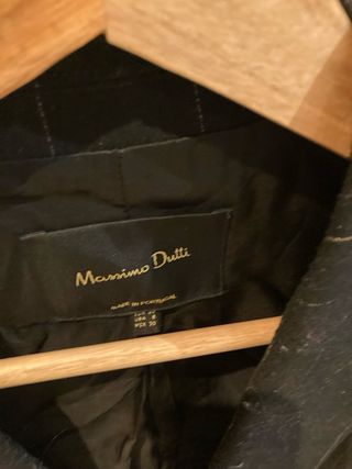 Traje Massimo Dutti Lana Negro