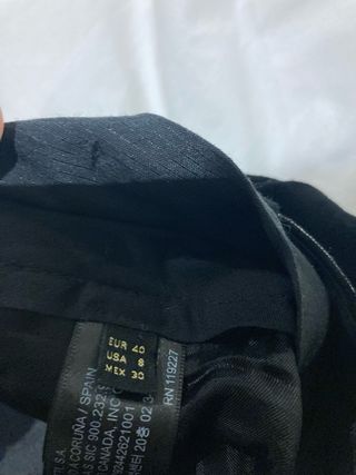 Traje Massimo Dutti Lana Negro