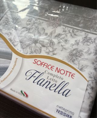 2 Lenzuola Flanella Piazza Mezza 130x200