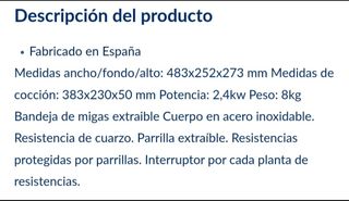 Tostadora marca HR Fainca Nuevo