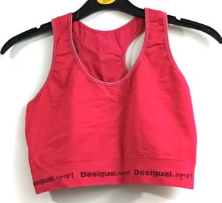 Top deportivo Desigual rojo