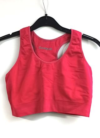 Top deportivo Desigual rojo