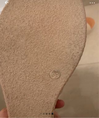 Cuñas beige y marrón talla 38