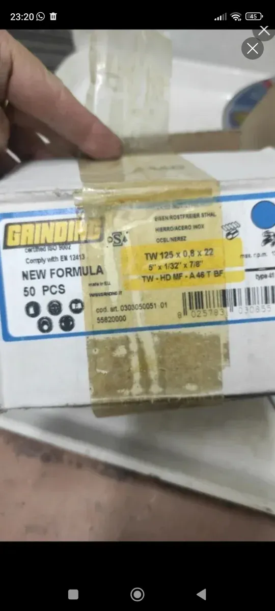 50 discos para metal 125 mm